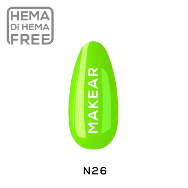 Trajni lak N26 NEON MakeAR, 8ml ****