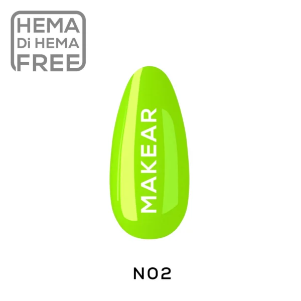 Trajni lak N02 NEON MakeAR, 8ml ****
