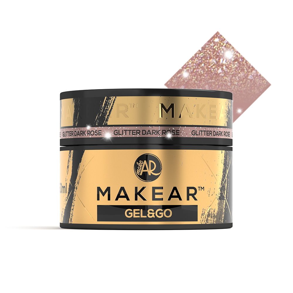 Gel & Go – Glitter Dark Rose, 50ml (GG27) – MakeAR