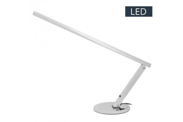 Stolna LED lampa slim aluminij - bijela
