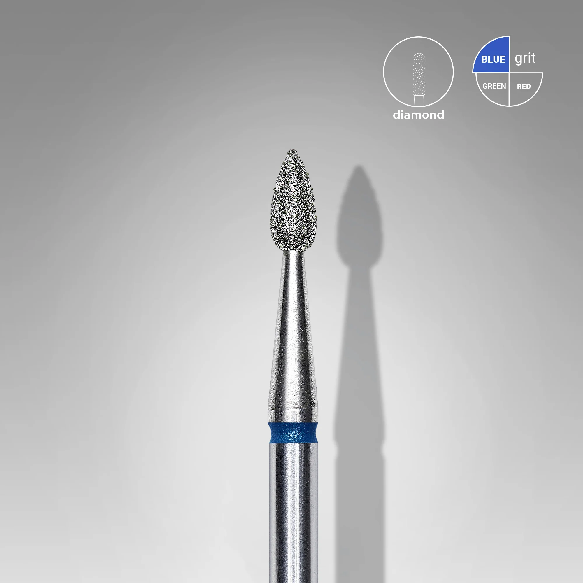FA40B023/5 Dijamantni nastavak za brusilicu kapljica 2,3mm/5mm-plava