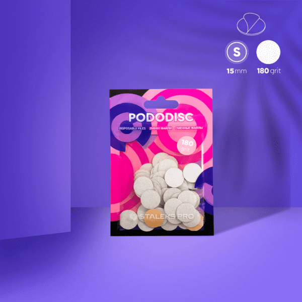 Staleks Pro soft foam refili za disk S 15 mm 180 grit 50 kom PDFS-15-180W