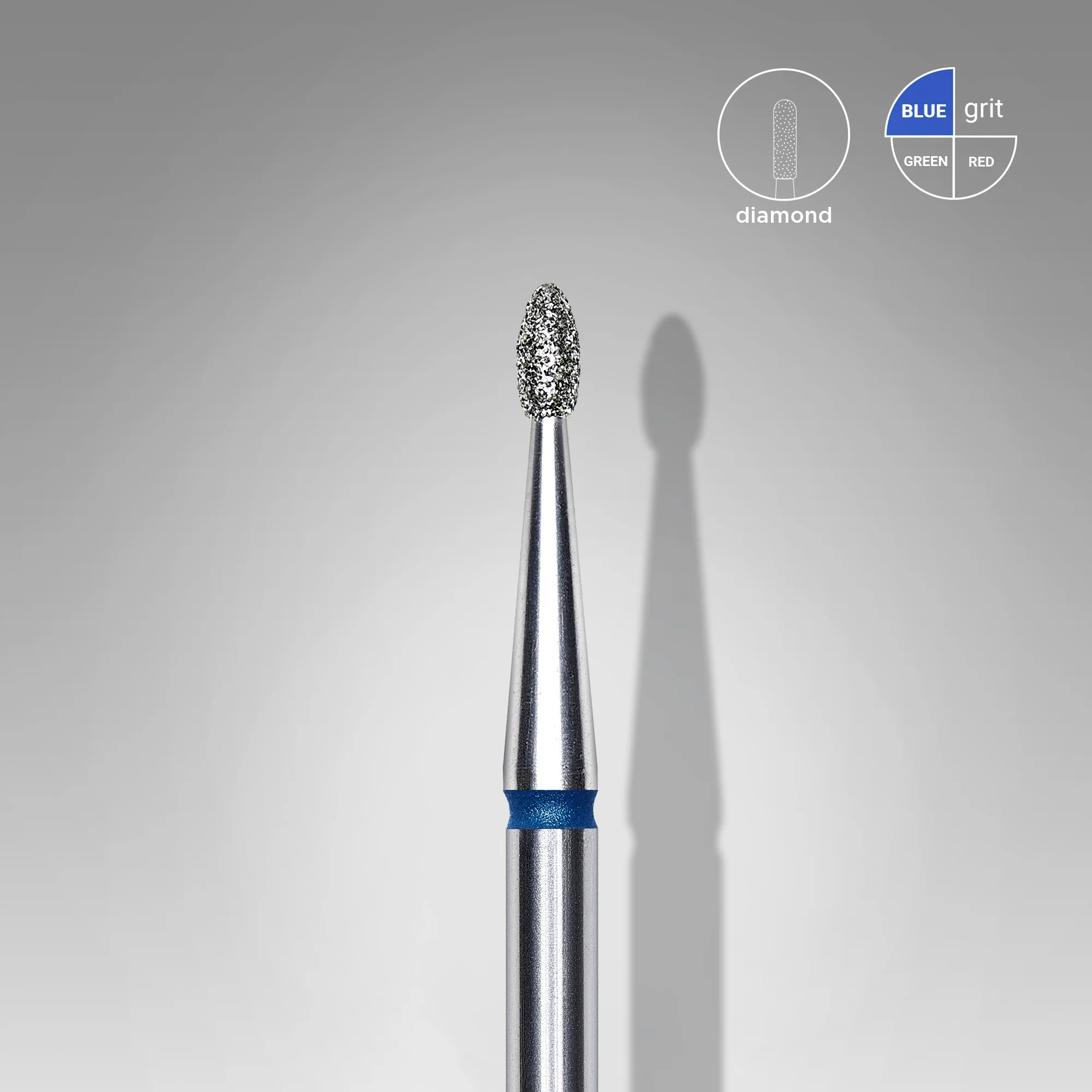 FA50B016/3.4 Dijamantni nastavak za brusilicu zaobljeni 1,6mm/3,4mm-plava