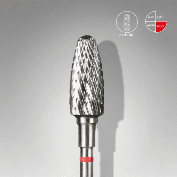 FT90R060/14 Karbidni nastavak za brusilicu kukuruz 6mm/14mm-crveni, Staleks