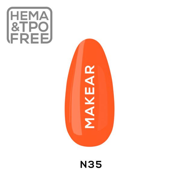 Trajni lak N35 NEON MakeAR, 8ml HEMA FREE