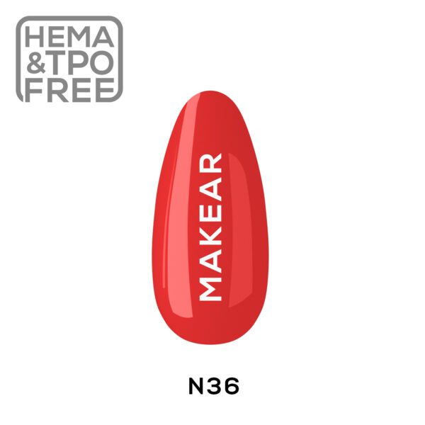 Trajni lak N36 NEON MakeAR, 8ml HEMA FREE