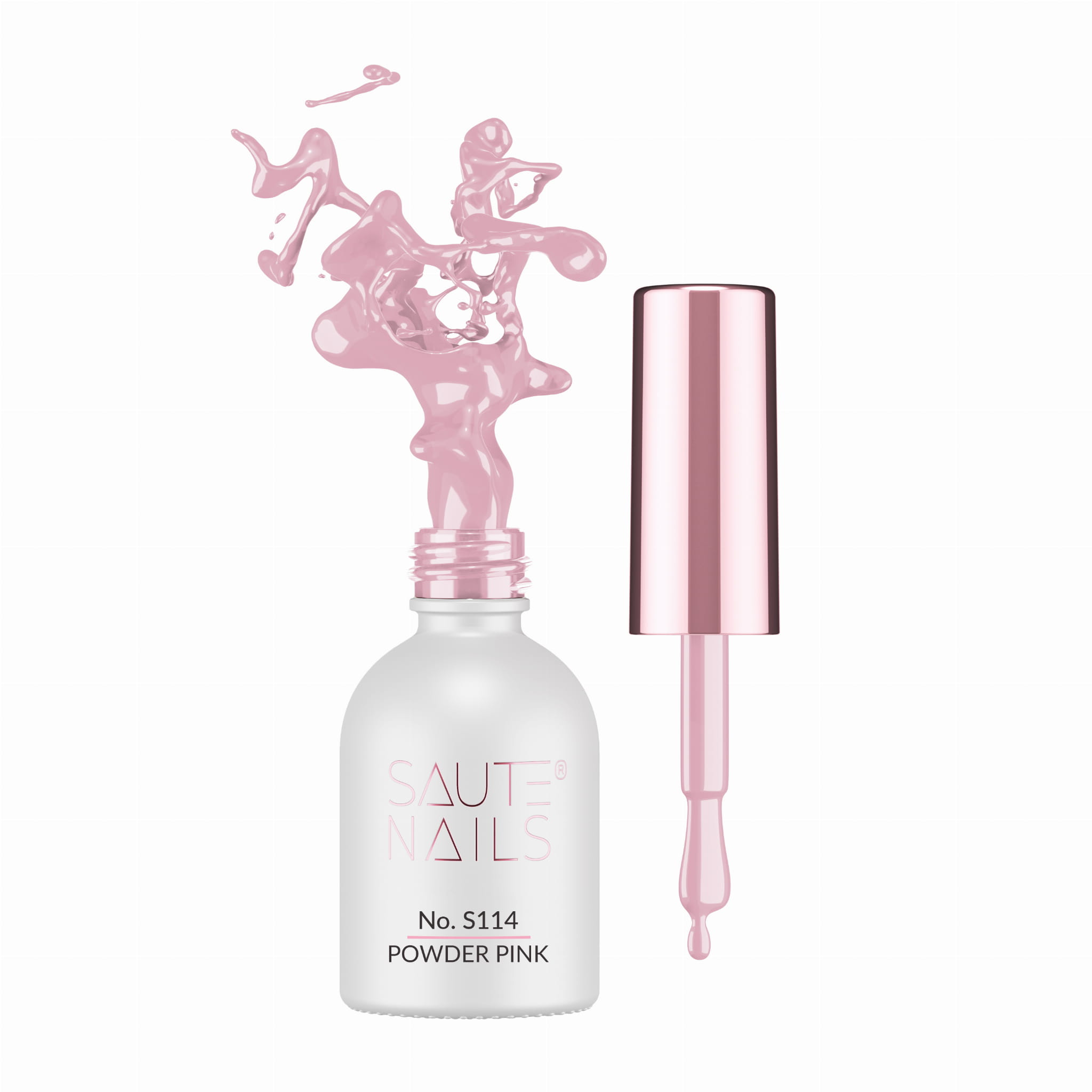 Trajni lak S114 Powder Pink, 8ml SAUTE NAILS