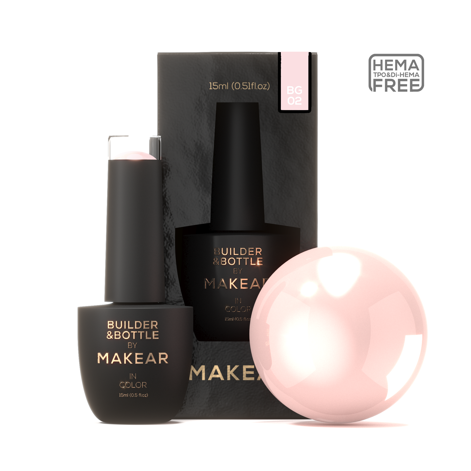 Builder & bottle BG02 - Makear, 15ml (gel u bočici)