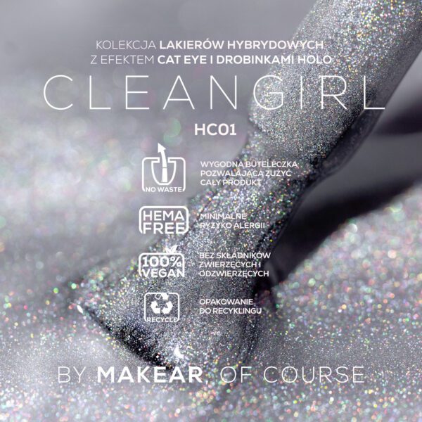 Trajni lak HC01 HOLO Cat Eye MAKEAR, 8ml