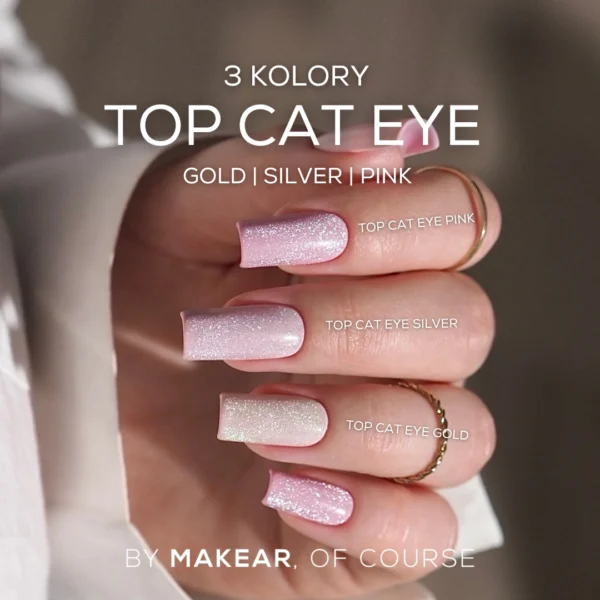 Top No Wipe Cat Eye Pink MAKEAR, 8ml