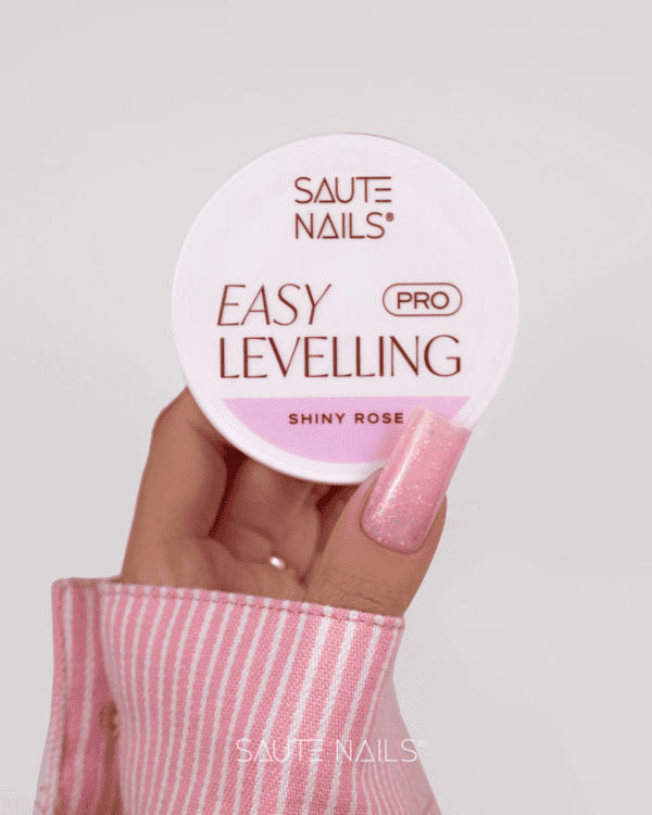 Easy Levelling PRO Shiny Rose, 50g (gradivni gel) SAUTE NAILS