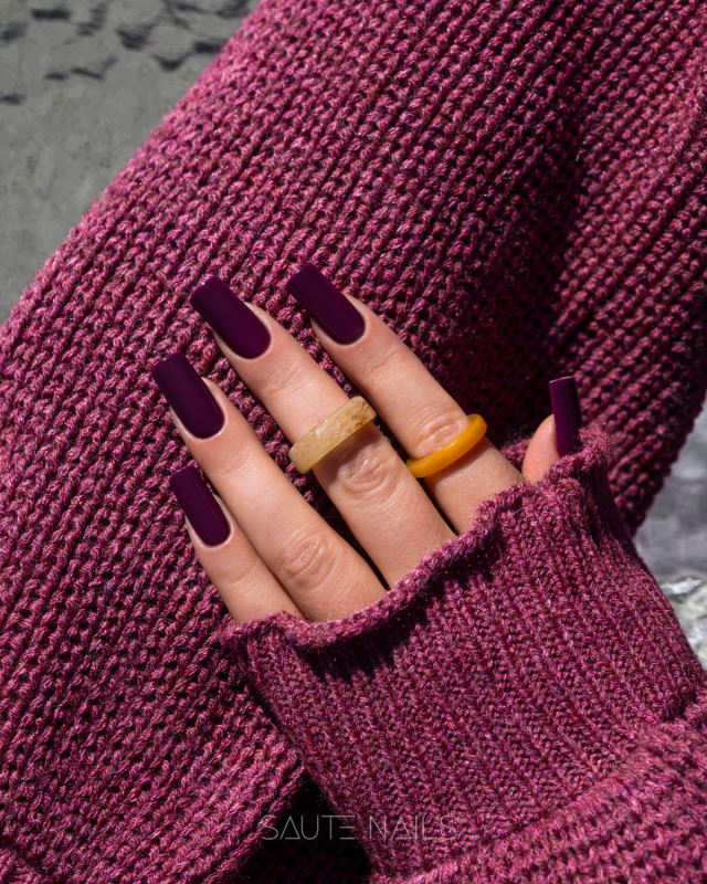 Trajni lak S325 Noir Berry, 8ml SAUTE NAILS