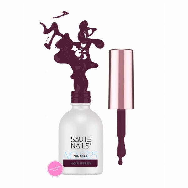 Trajni lak S325 Noir Berry, 8ml SAUTE NAILS