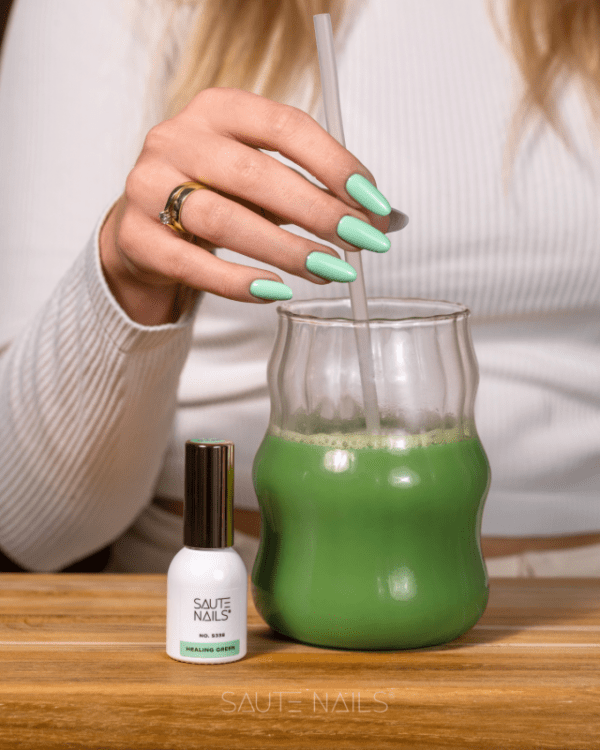 Trajni lak S338 Healing Green SAUTE NAILS, 8ml