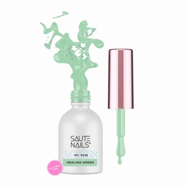 Trajni lak S338 Healing Green SAUTE NAILS, 8ml