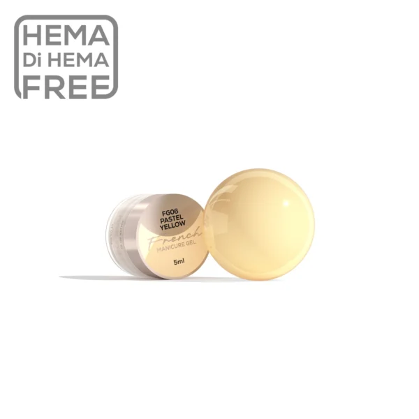 FG06 Gel za francusku manikuru - pastel yellow, 5ml MAKEAR